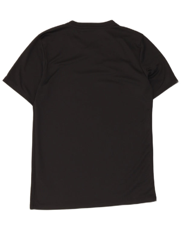 T-shirt Nike da uomo Dri Fit, top in poliestere nero medio