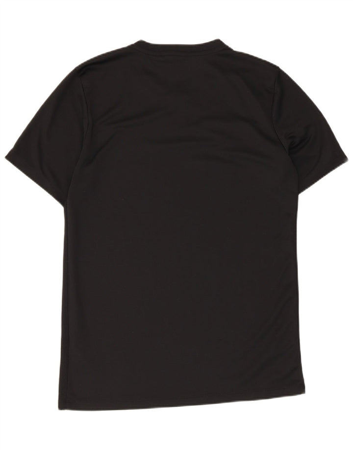 T-shirt Nike da uomo Dri Fit, top in poliestere nero medio