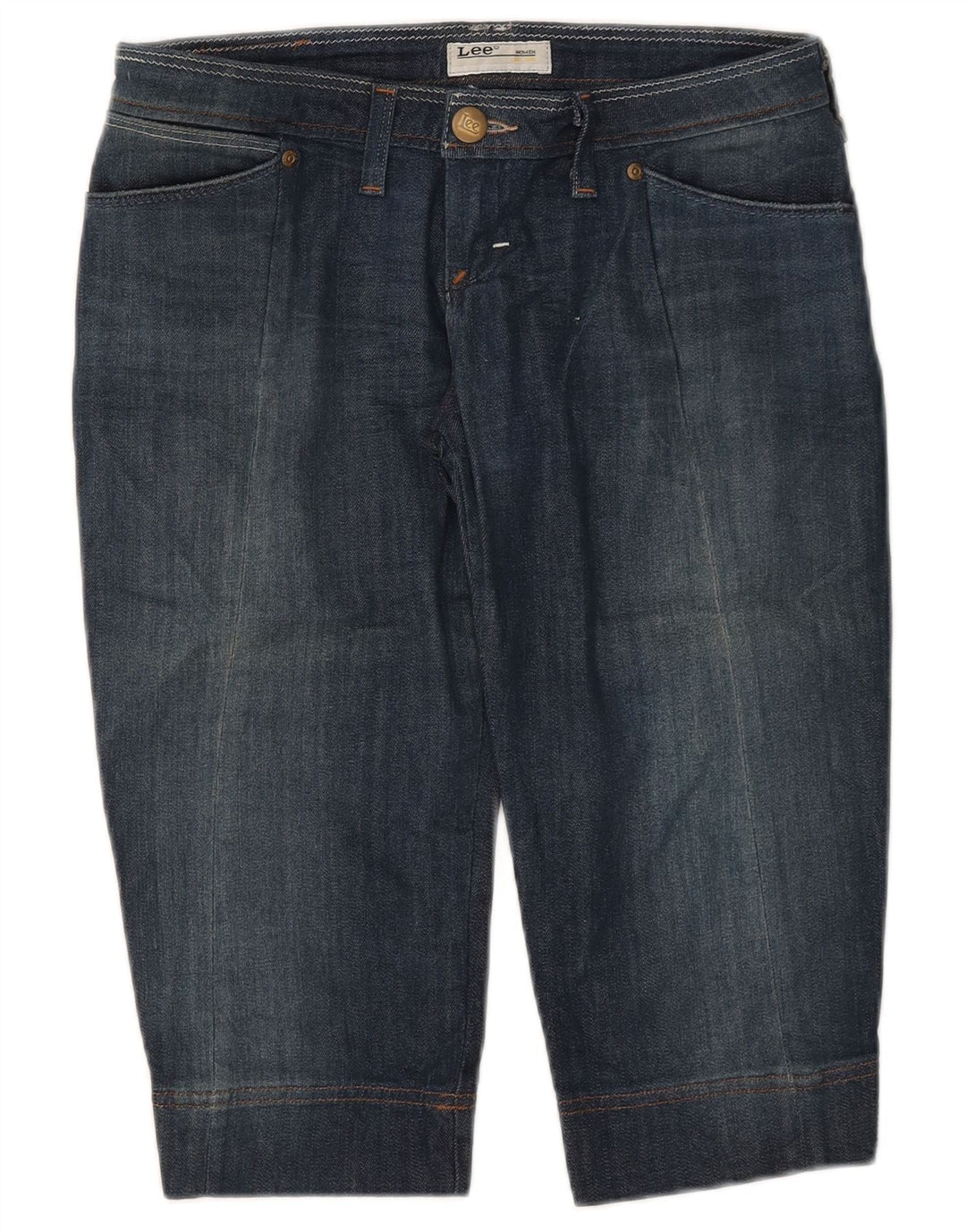 Jeans Lee Crystal Capri da donna W30 L16 cotone blu navy