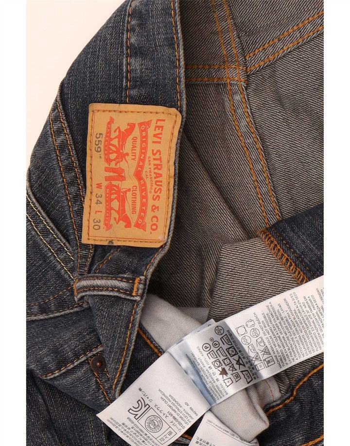 Levi's Uomo 559 Jeans dritti W34 L30 Cotone Blu