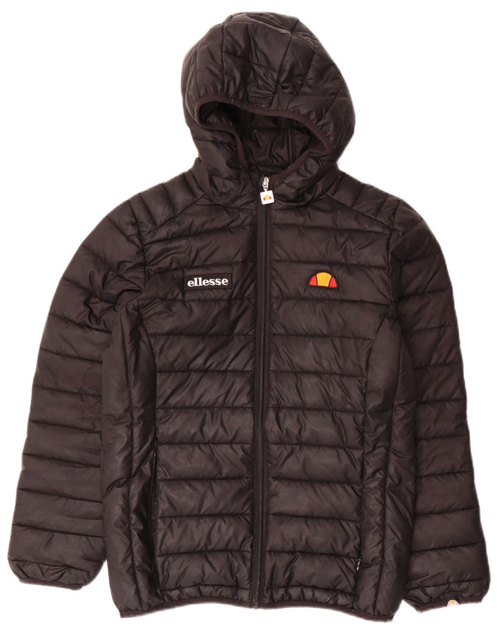 Giacca imbottita con cappuccio Ellesse da bambino 12-13 anni in poliestere nero