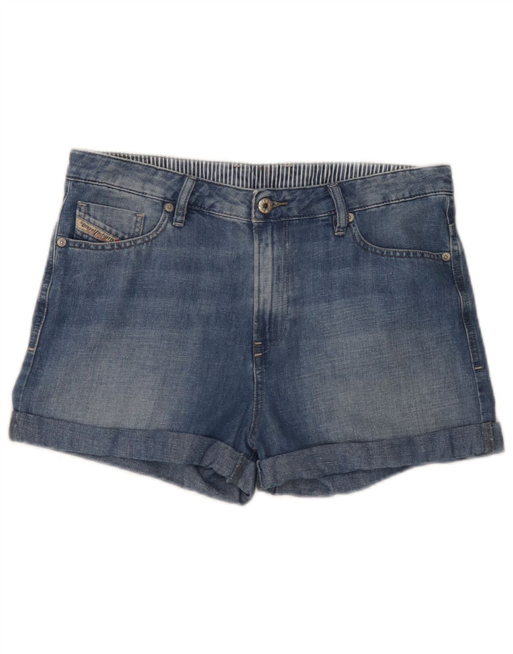 Pantaloncini di jeans da donna Diesel W28 cotone blu medio