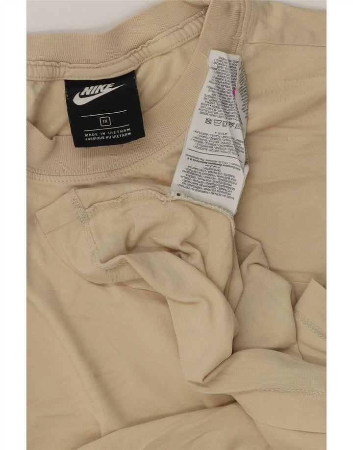 T-shirt da uomo Nike Top XL in cotone beige