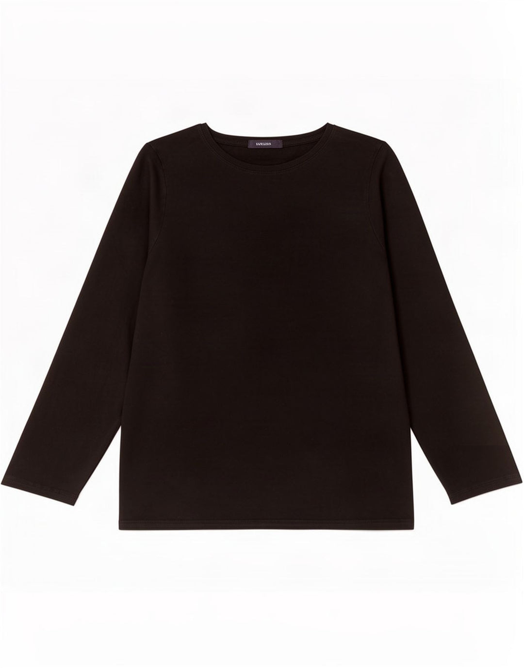 Marks & Spencer Top da donna a maniche lunghe UK 16 Large in cotone nero