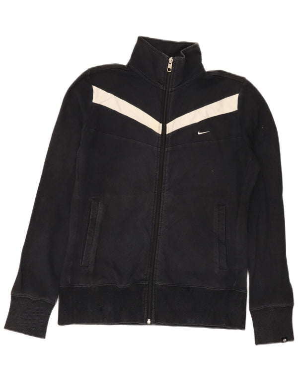 Giacca da tuta da donna Nike UK 14 cotone color block medio nero