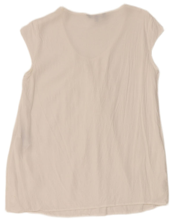 T-shirt ampia da uomo Woolrich, vestibilità ampia, UK 6 XS, viscosa bianca