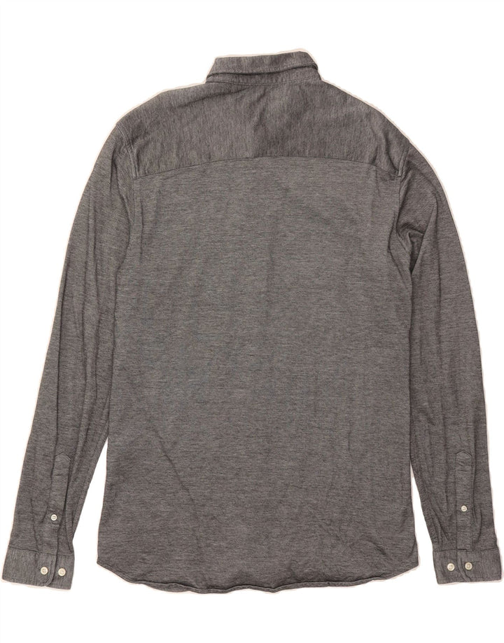 JACK & JONES Mens Shirt Large Grey Cotton Vintage Jack & Jones and Second-Hand Jack & Jones from Messina Hembry 
