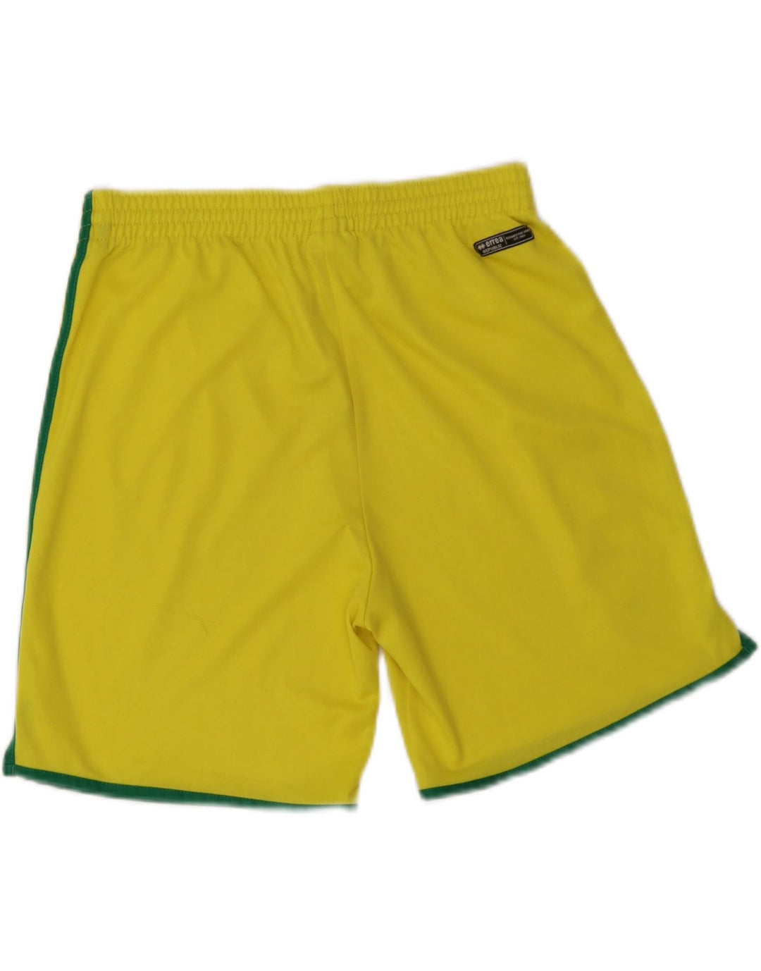 Pantaloncini sportivi grafici da uomo Errea in poliestere giallo medio