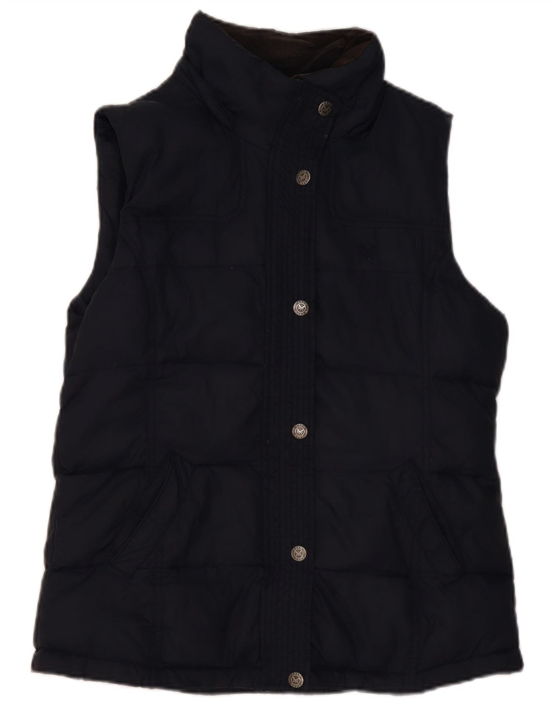 Crew Clothing Gilet imbottito da donna UK 12 Medio Poliestere blu navy
