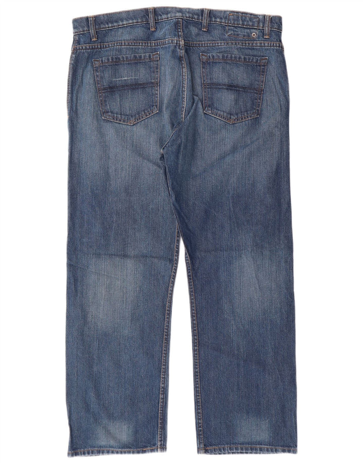 Jeans dritti da uomo Marks & Spencer Blue Harbour W40 L29 cotone blu
