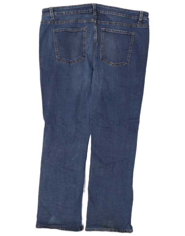 Jeans Bootcut regolari da donna Marks & Spencer UK 20 2XL W42 L31 Cotone blu