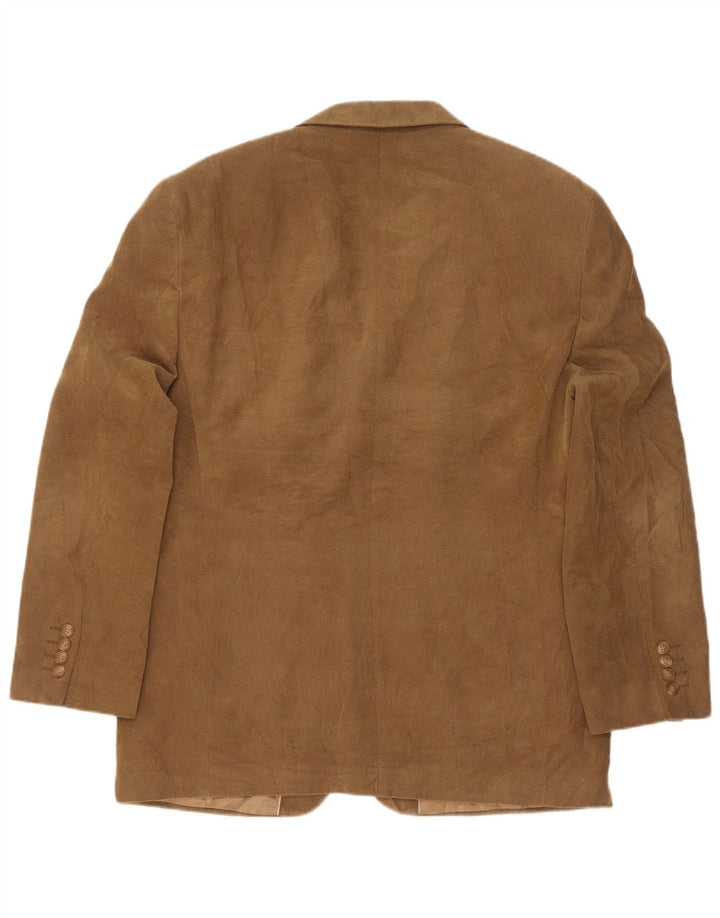 Giacca blazer in velluto a coste a 3 bottoni Marks & Spencer da uomo UK 40 Beige medio
