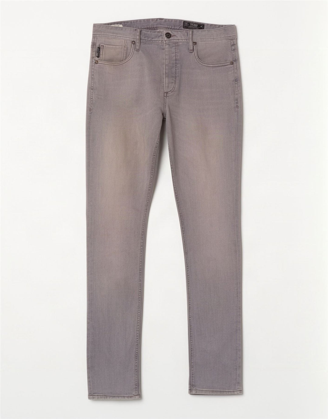 Jack & Jones Uomo Tim Slim Jeans W30 L34 Cotone Grigio