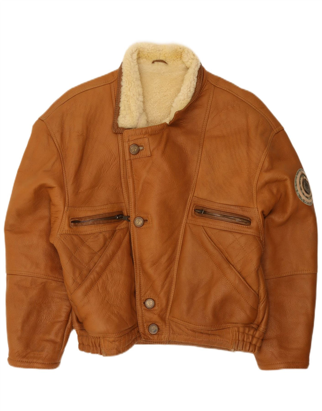 Giacca in shearling da uomo Vinci IT 50 Shearling grande marrone