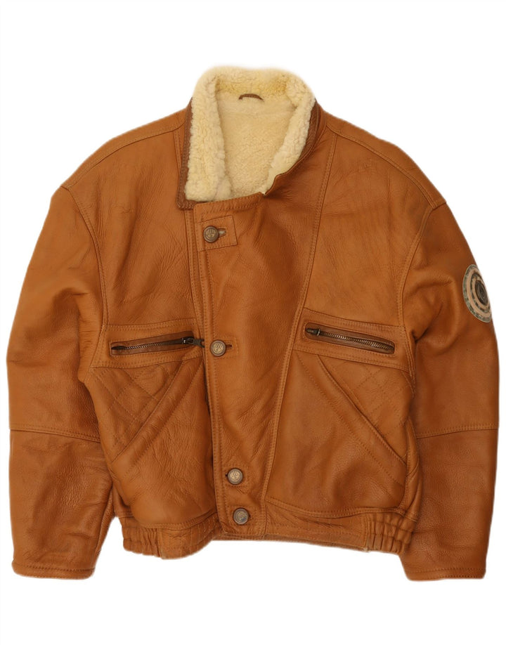 Giacca in shearling da uomo Vinci IT 50 Shearling grande marrone