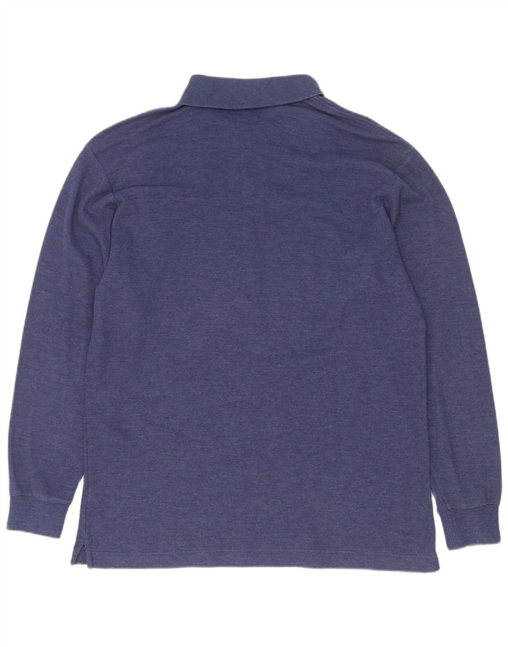 Polo Fila Uomo Manica Lunga IT 50 Blu Medio Cotone