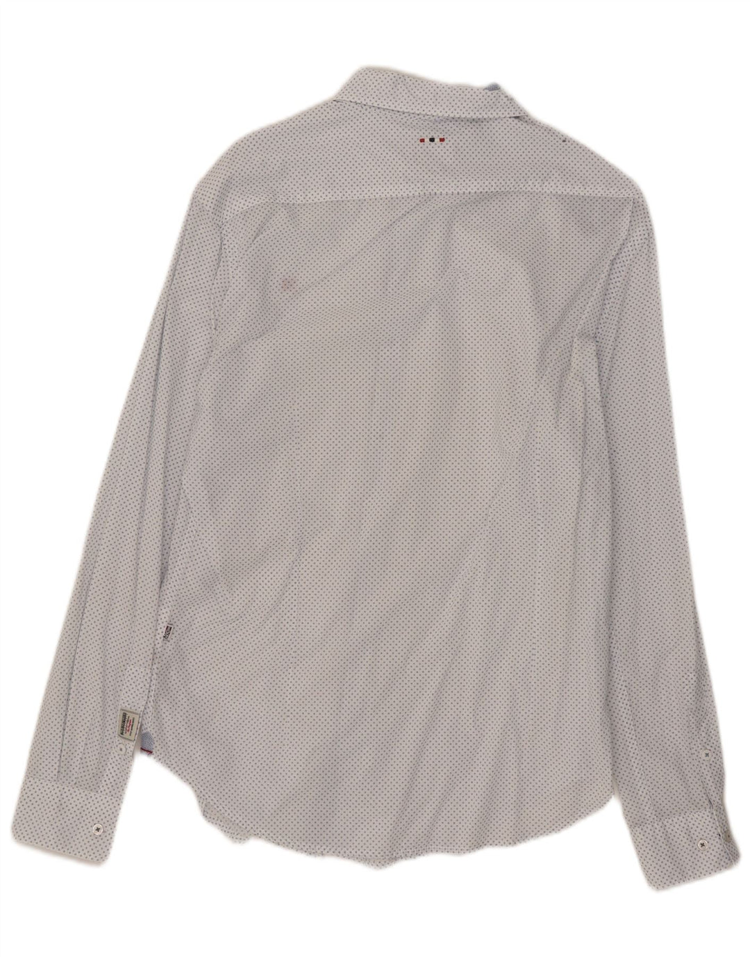 Camicia slim fit da uomo Napapijri bianco medio maculato