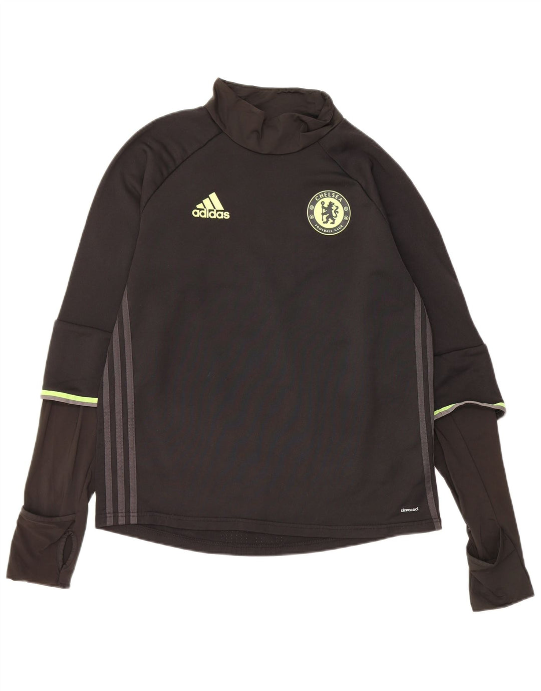 Adidas Uomo Chelsea FC Graphic Top manica lunga medio poliestere nero