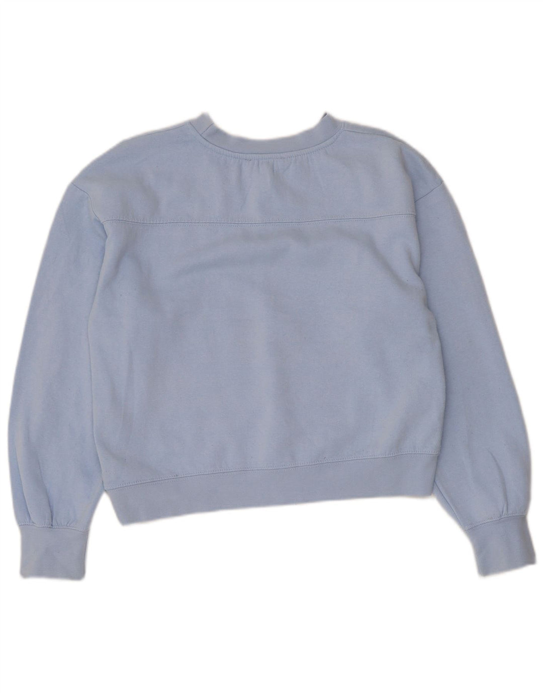 Felpa corta da donna Zara UK 10 piccola blu poliestere