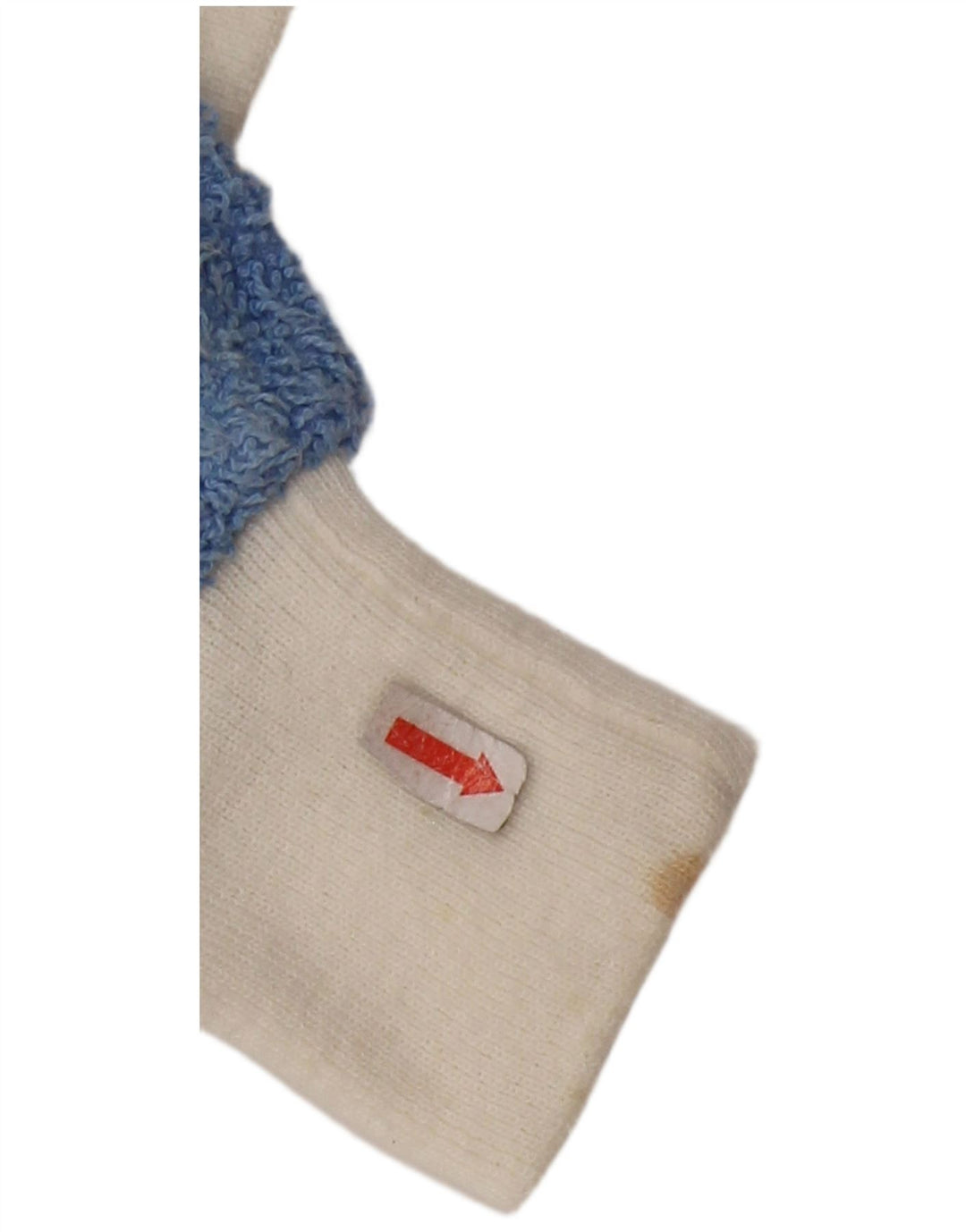 Maglione maglione con scollo a barca da donna VINTAGE UK 16 Large Blue Colourblock