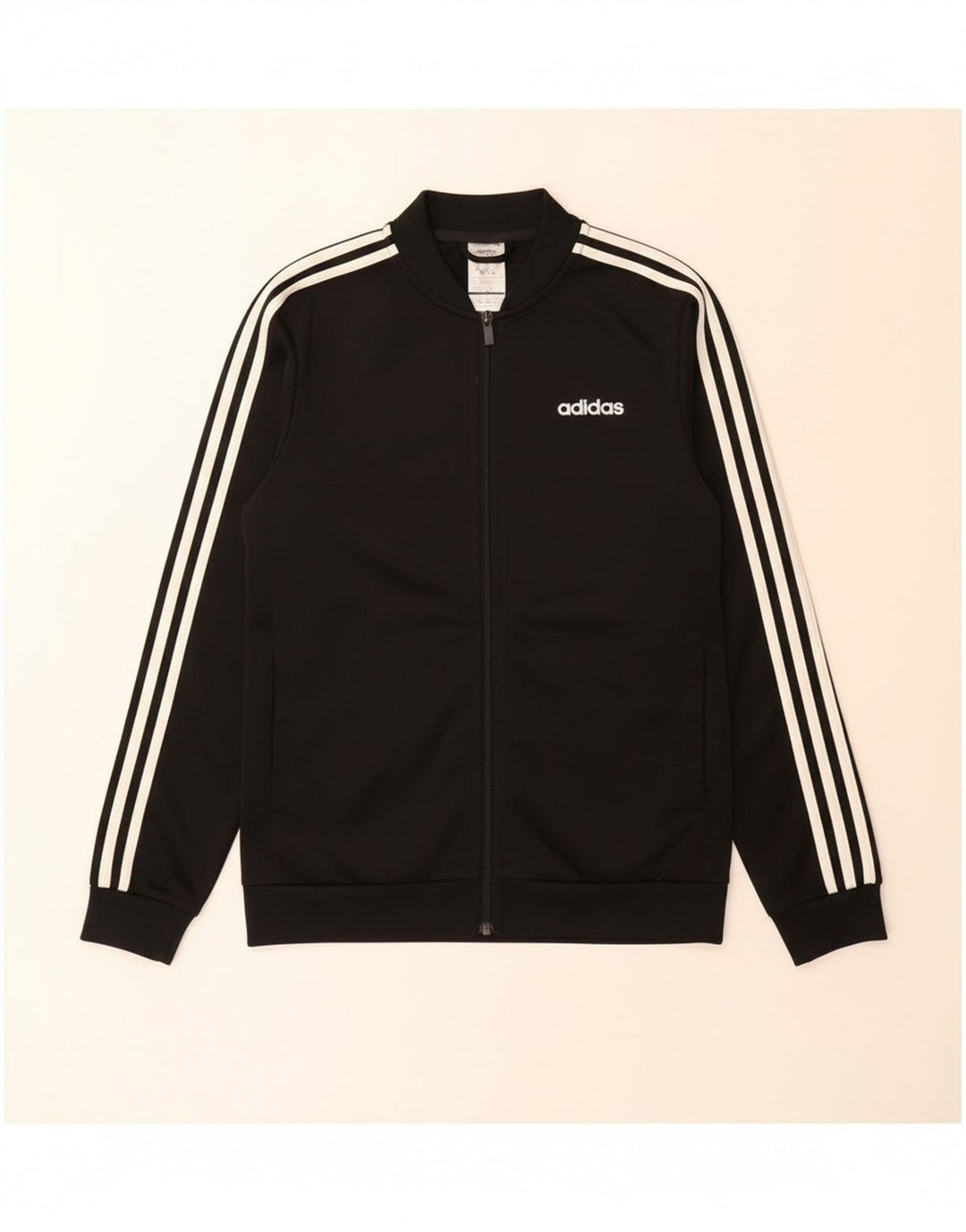 Giacca da ginnastica da uomo Adidas Small nera in poliestere
