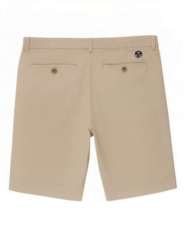 Pantaloncini chino da uomo North Sails XL W38 in cotone grigio