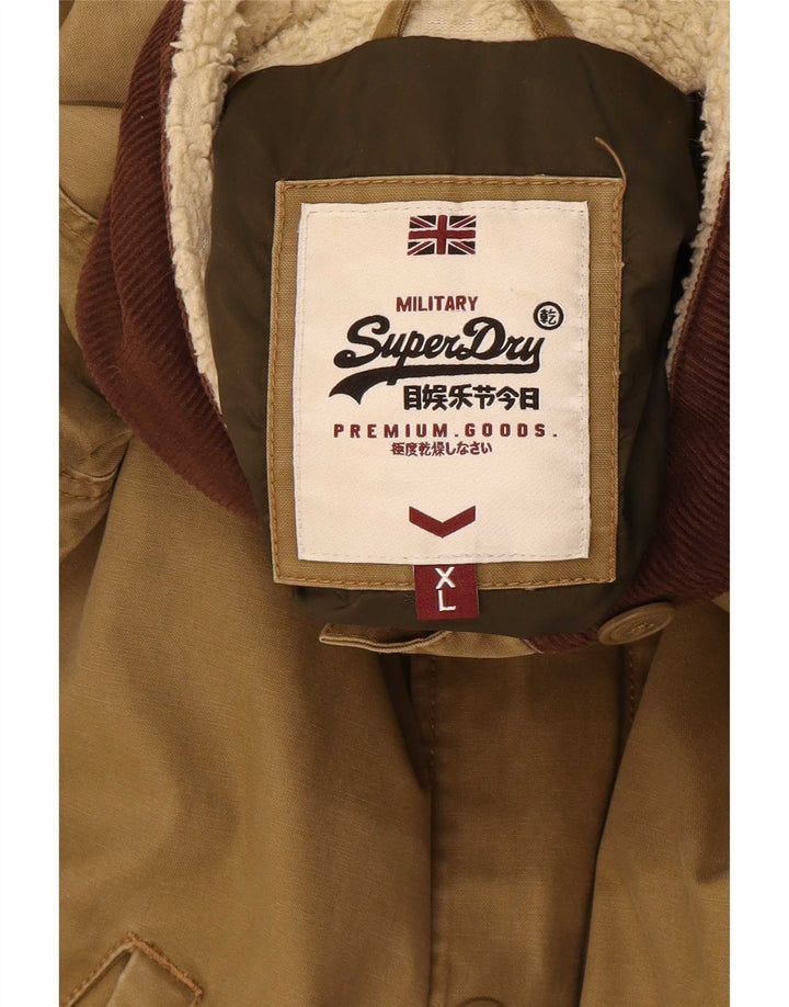 Giubbotto bomber da uomo Superdry UK 42 XL cotone kaki