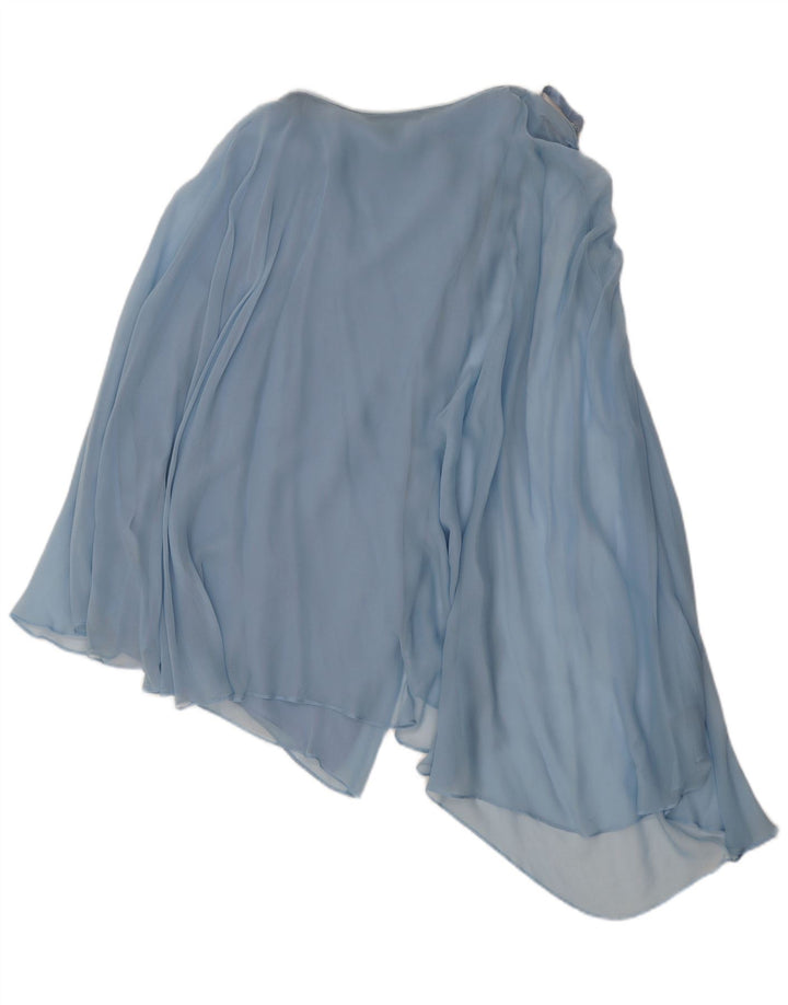 Gonna asimmetrica vintage da donna W30 blu medio