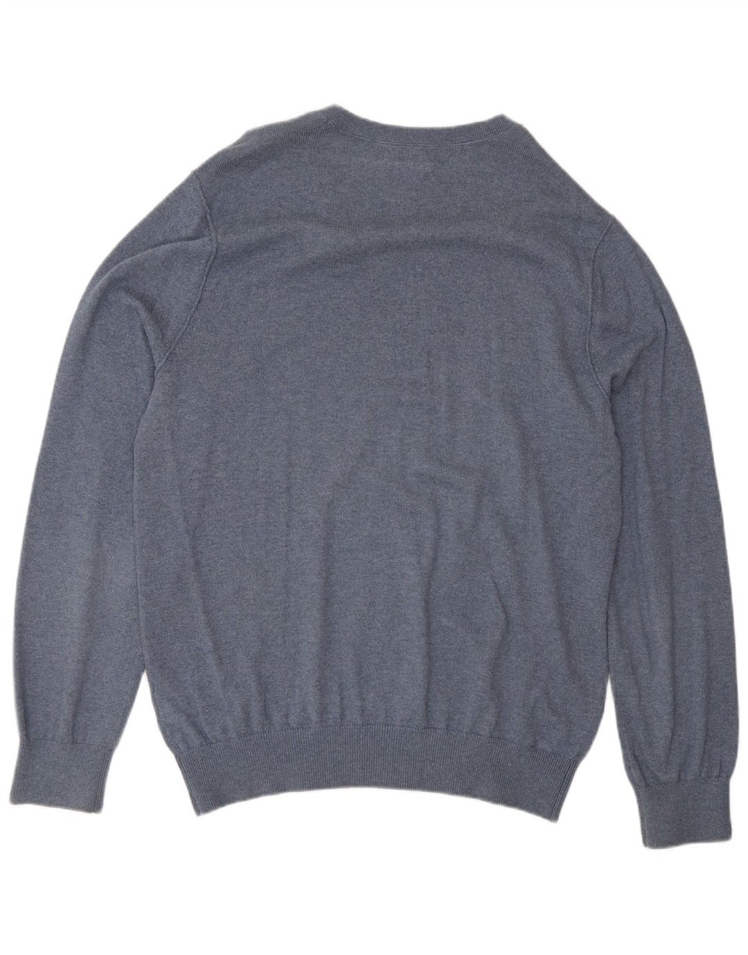 Maglione da uomo con scollo a V Banana Republic in cotone blu medio