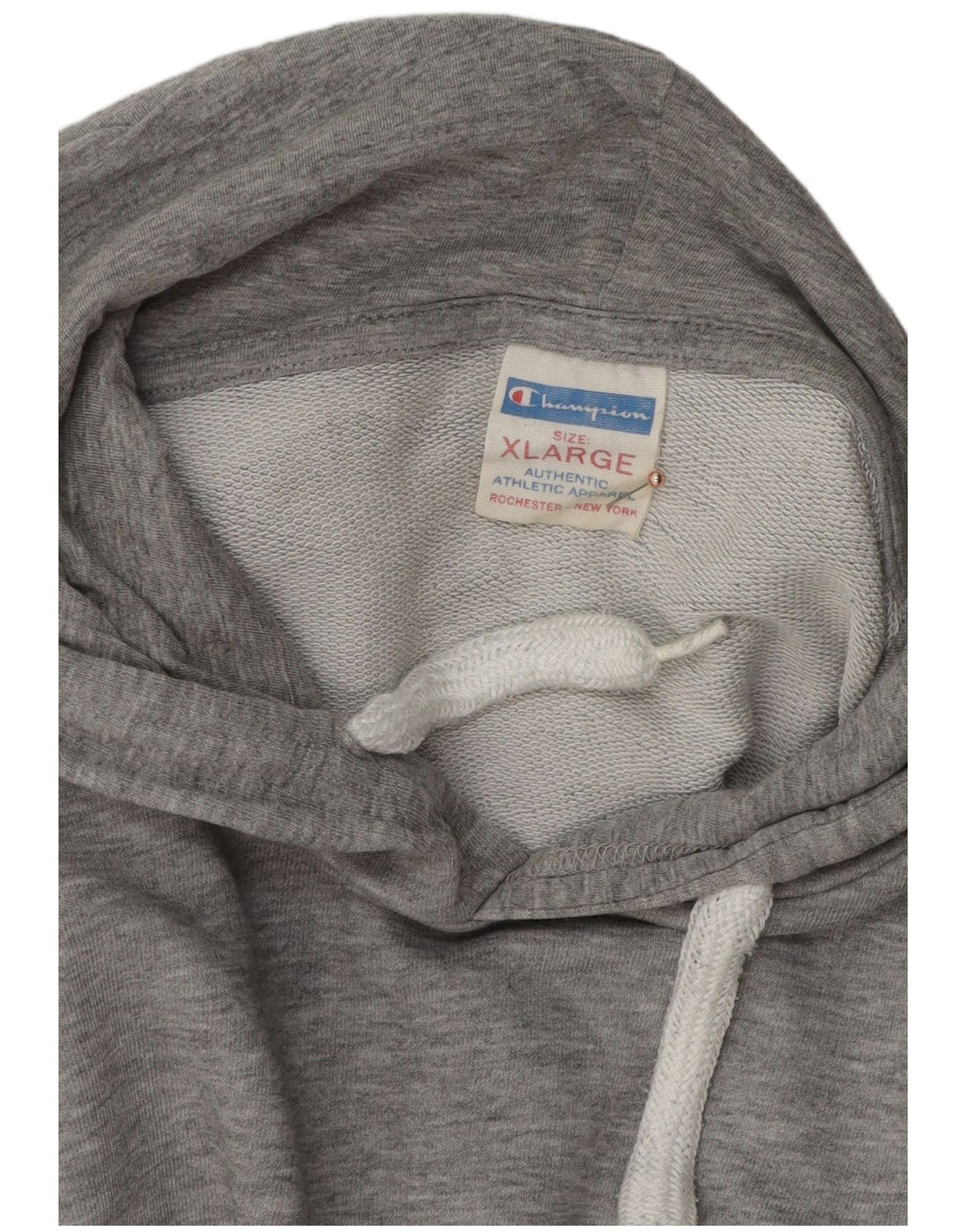 Felpa con cappuccio grafica da uomo Champion XL grigia chiazzata