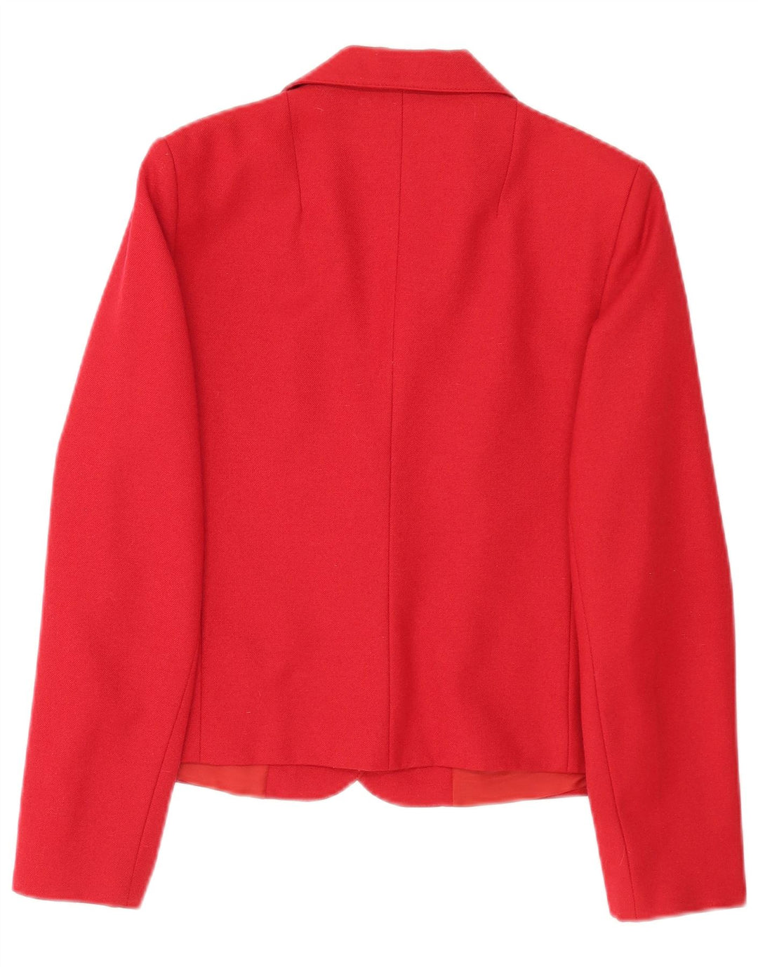 Giacca blazer vintage da donna a 2 bottoni UK 14 poliestere rosso medio