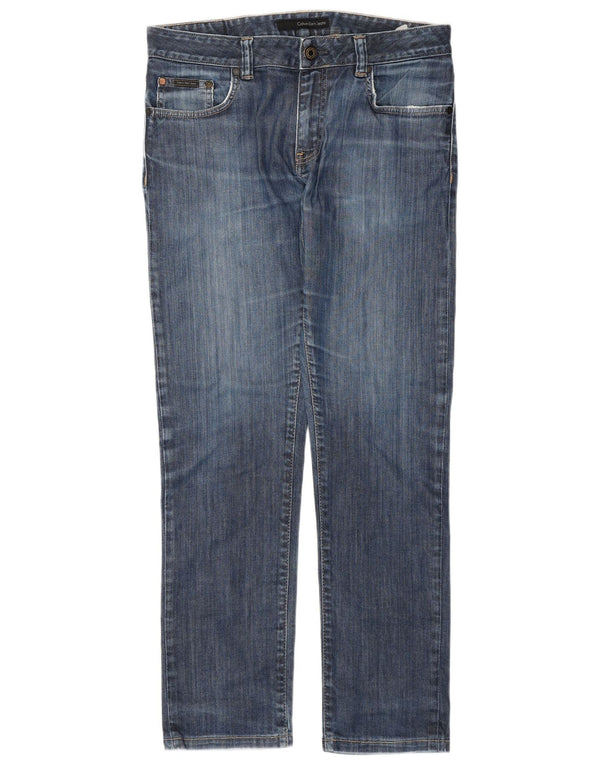 Jeans skinny da uomo Calvin Klein W32 L30 Blu