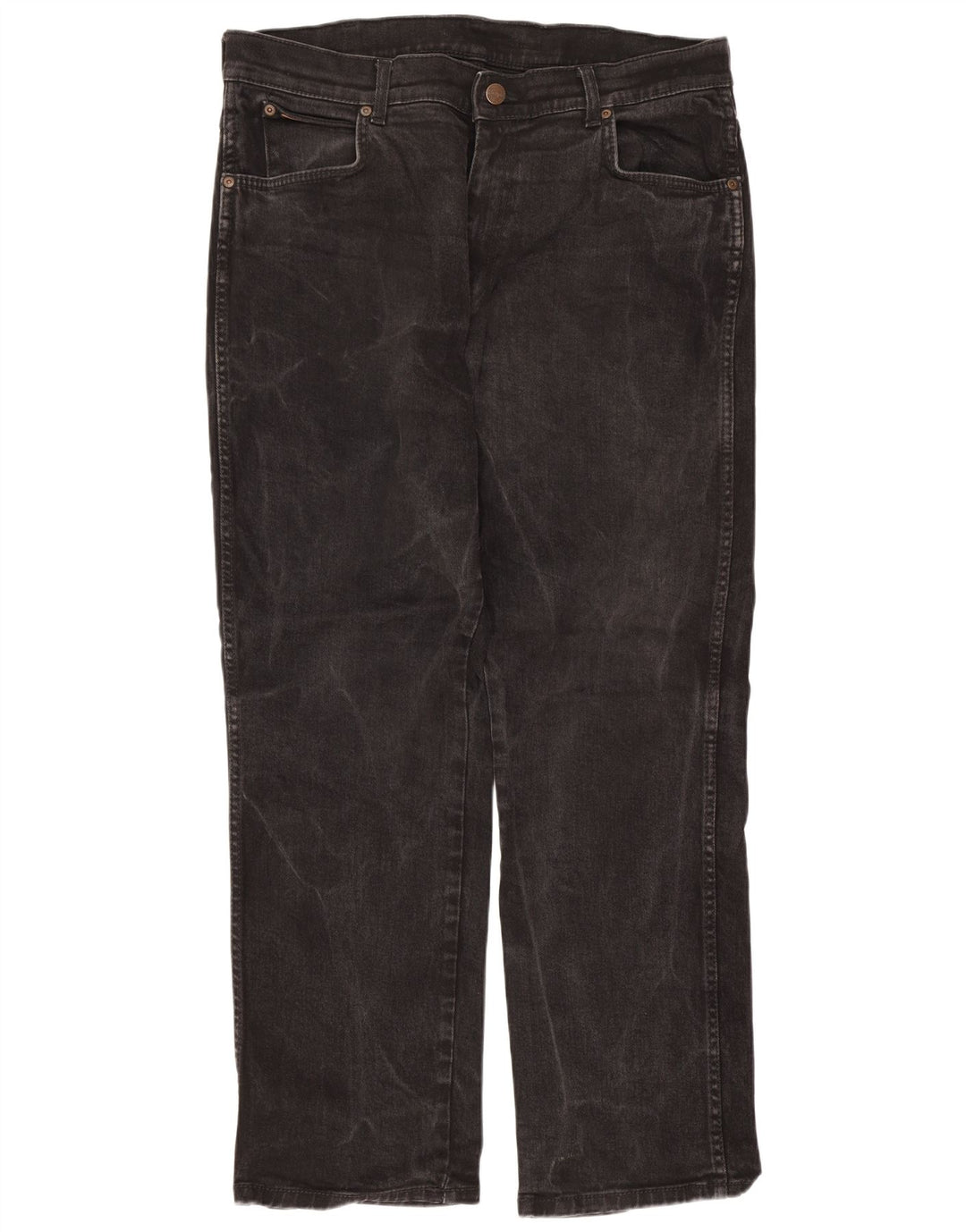 Jeans dritti elasticizzati Texas da uomo Wrangler W36 L30 cotone nero