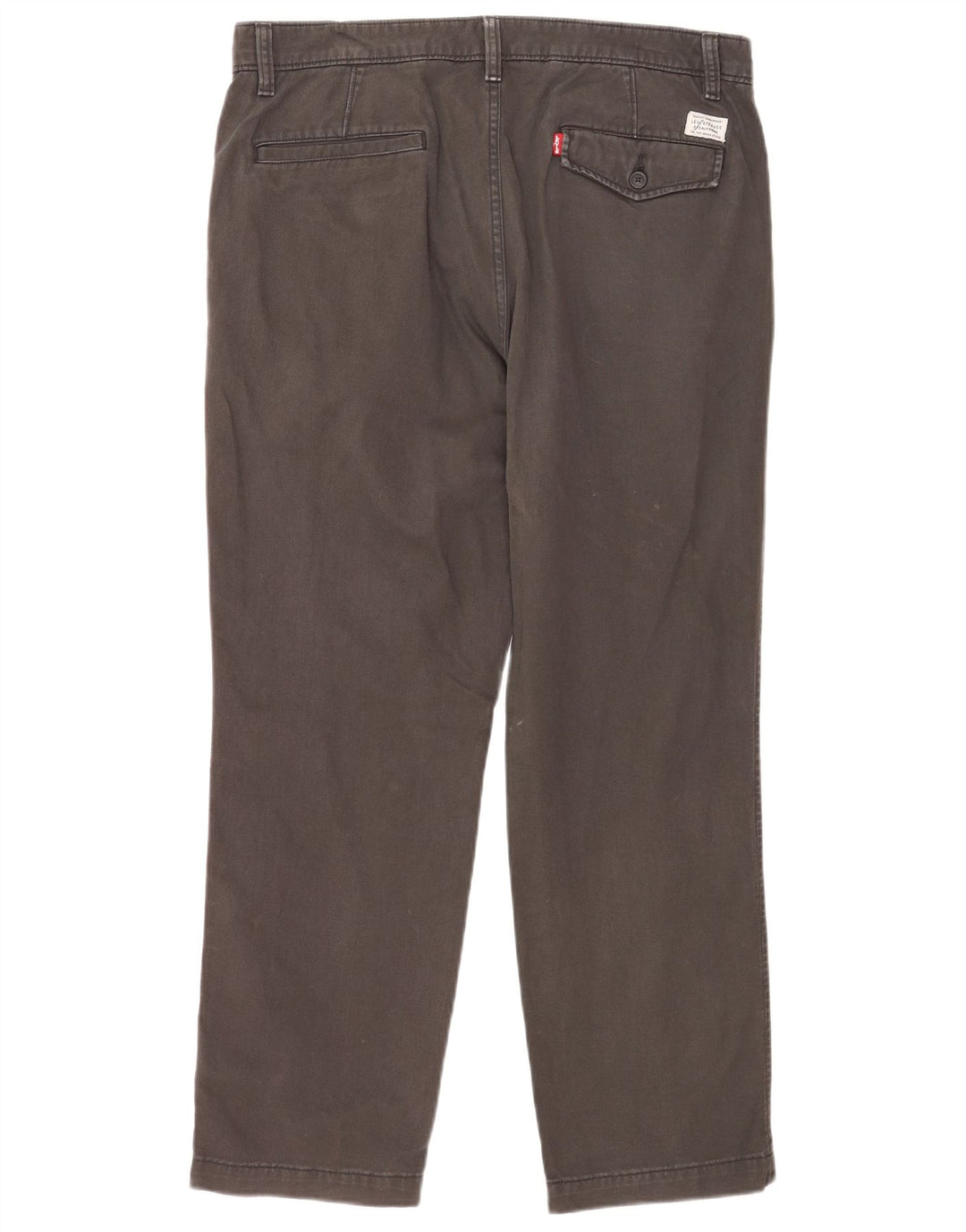 Pantaloni chino autentici da uomo Levi's W34 L30 in cotone grigio