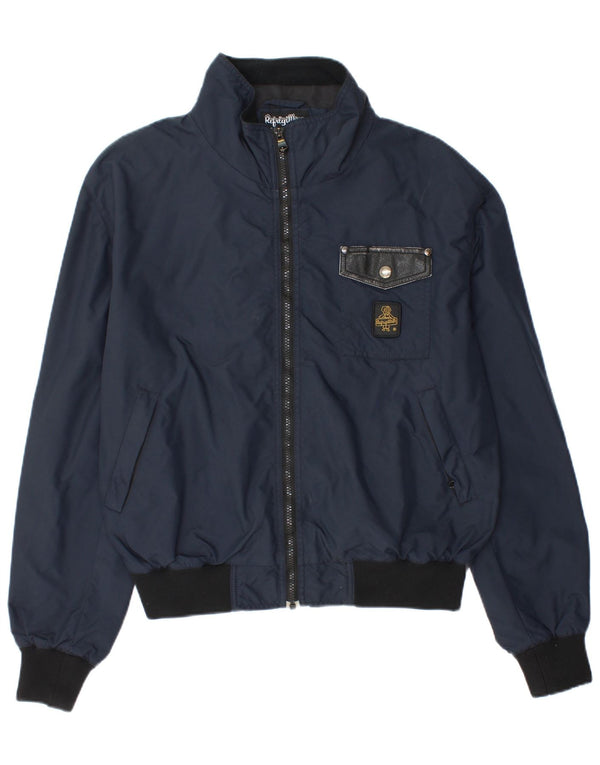 REFRIGIWEAR Womens Cruz Bomber Jacket UK 16 Large Navy Blue Polyamide