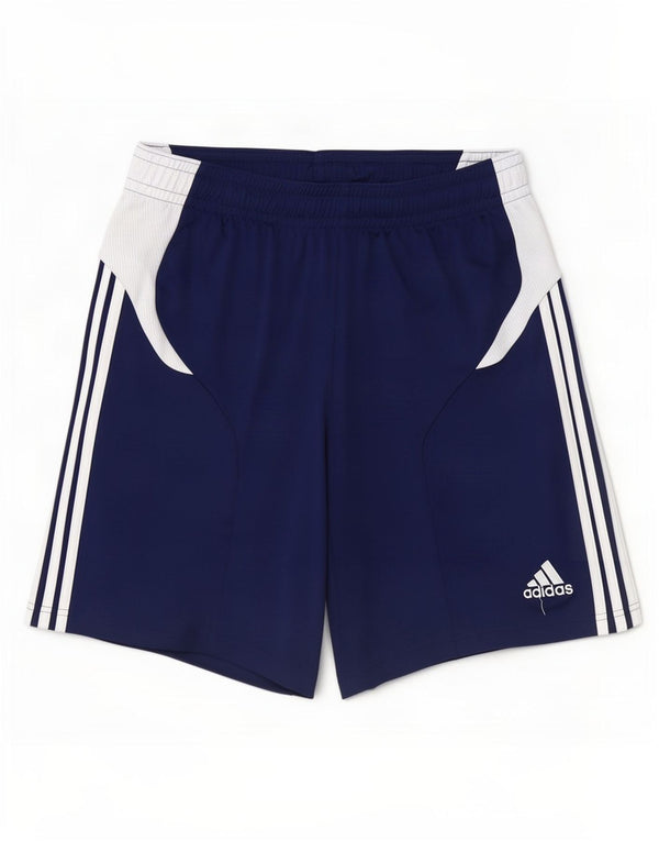 Pantaloncini sportivi Adidas Climacool da uomo di grandi dimensioni in poliestere color block blu navy