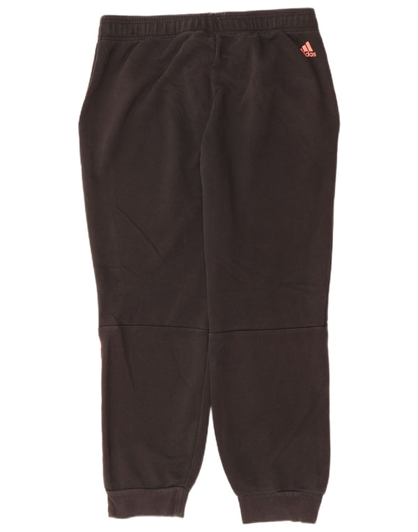 Pantaloni da tuta con grafica ADIDAS da donna Joggers UK 20/22 XL Cotone nero