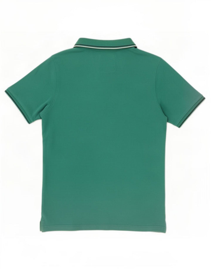 Polo Armani Jeans Uomo A Righe Verde Medio