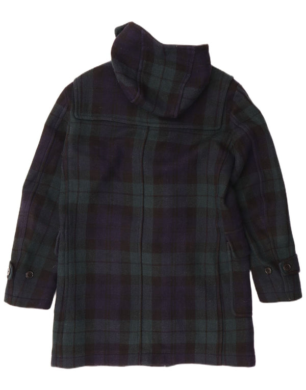 Montgomery con cappuccio da uomo Uniqlo UK 36 piccolo blu navy a quadri