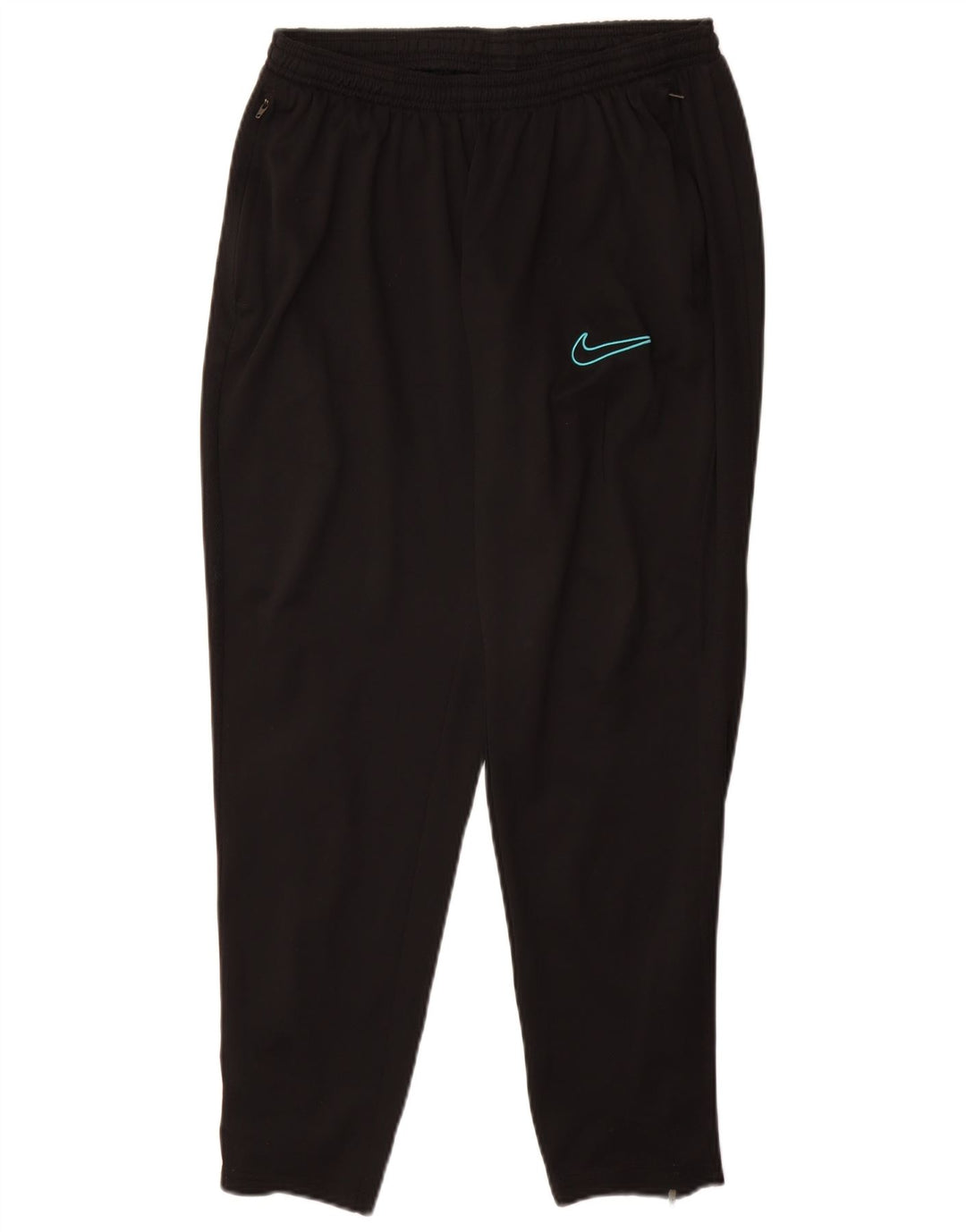 Pantaloni da tuta NIKE Dri Fit da donna UK 14 Large Nero Poliestere