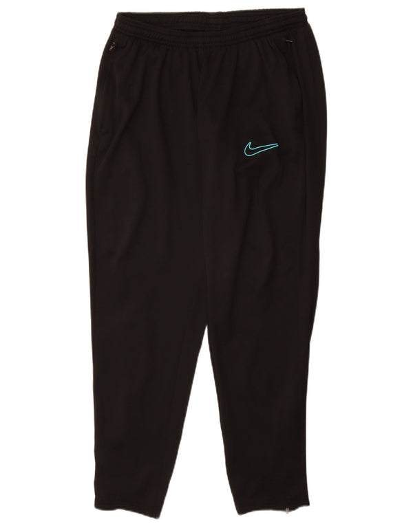 Pantaloni da tuta NIKE Dri Fit da donna UK 14 Large Nero Poliestere