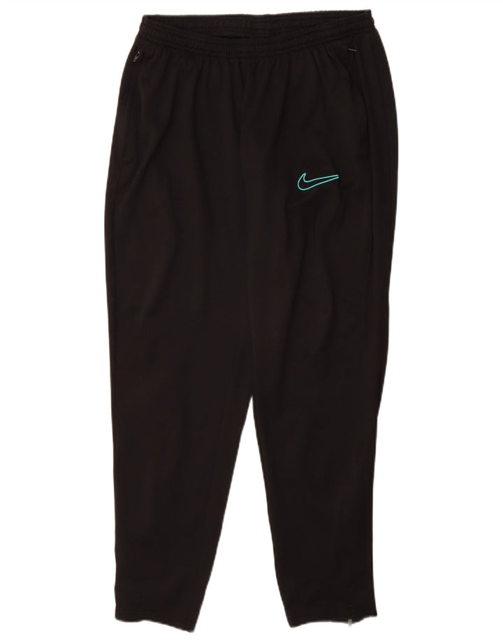 Pantaloni da tuta NIKE Dri Fit da donna UK 14 Large Nero Poliestere