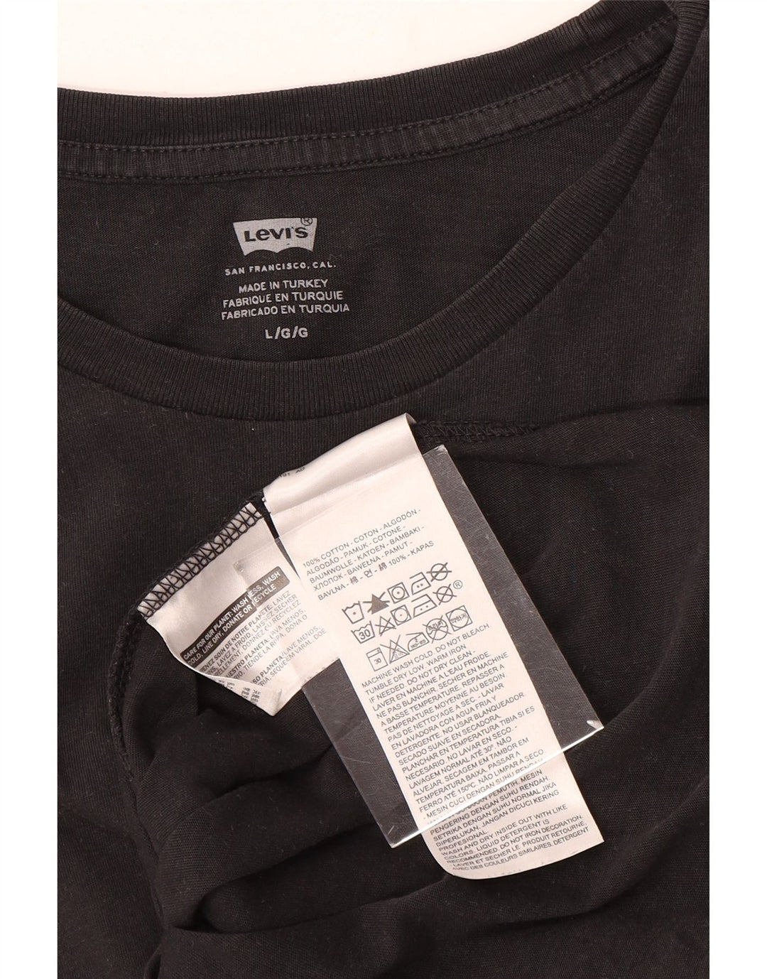 T-shirt da uomo Levi's Top grande nera floreale