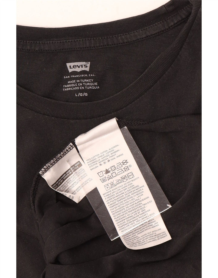 T-shirt da uomo Levi's Top grande nera floreale
