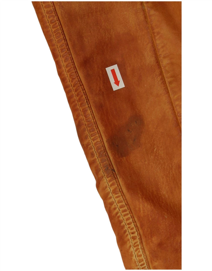 Giacca da motociclista in pelle da donna Gipsy UK 14 Pelle marrone medio