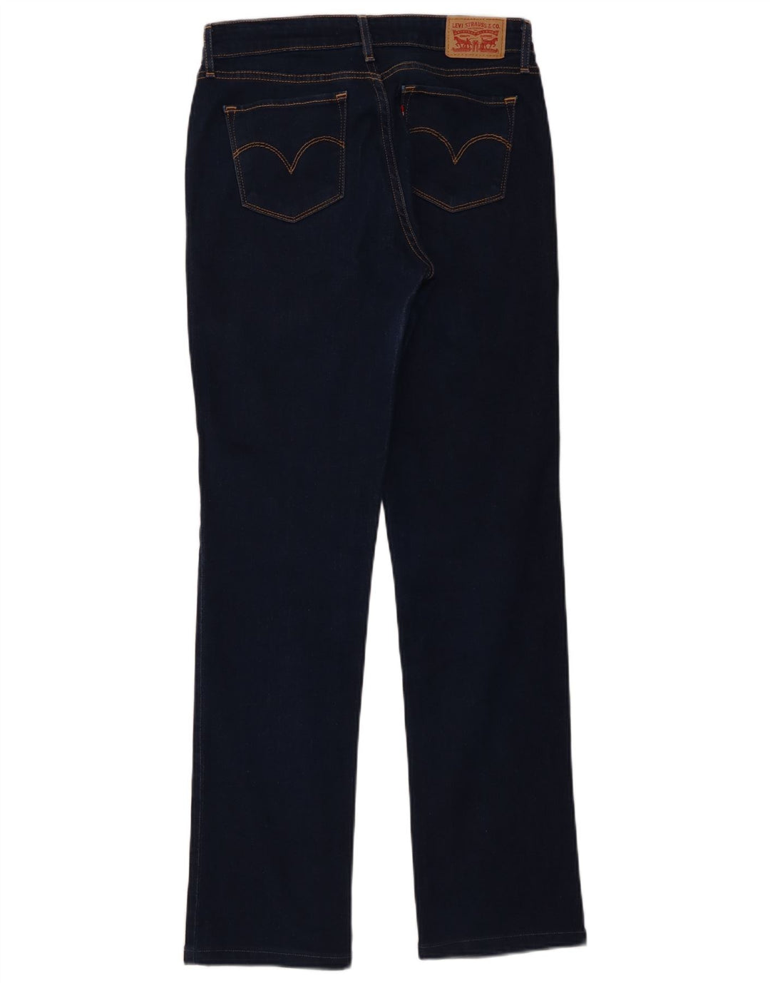 Jeans dritti Levi's 714 da donna W28 L30 cotone blu navy