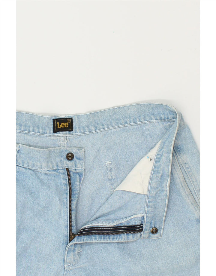 LEE Womens Denim Shorts UK 16 Large W32 Blue Cotton Vintage Lee and Second-Hand Lee from Messina Hembry 