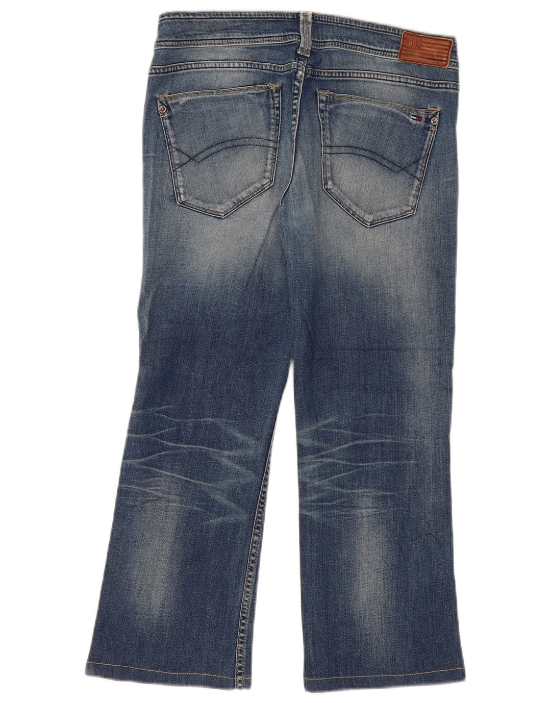 Jeans cropped da donna Tommy Hilfiger W29 L25 cotone blu navy