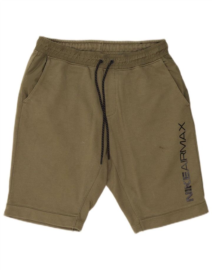 Pantaloncini sportivi con grafica NIKE da uomo, cotone medio kaki