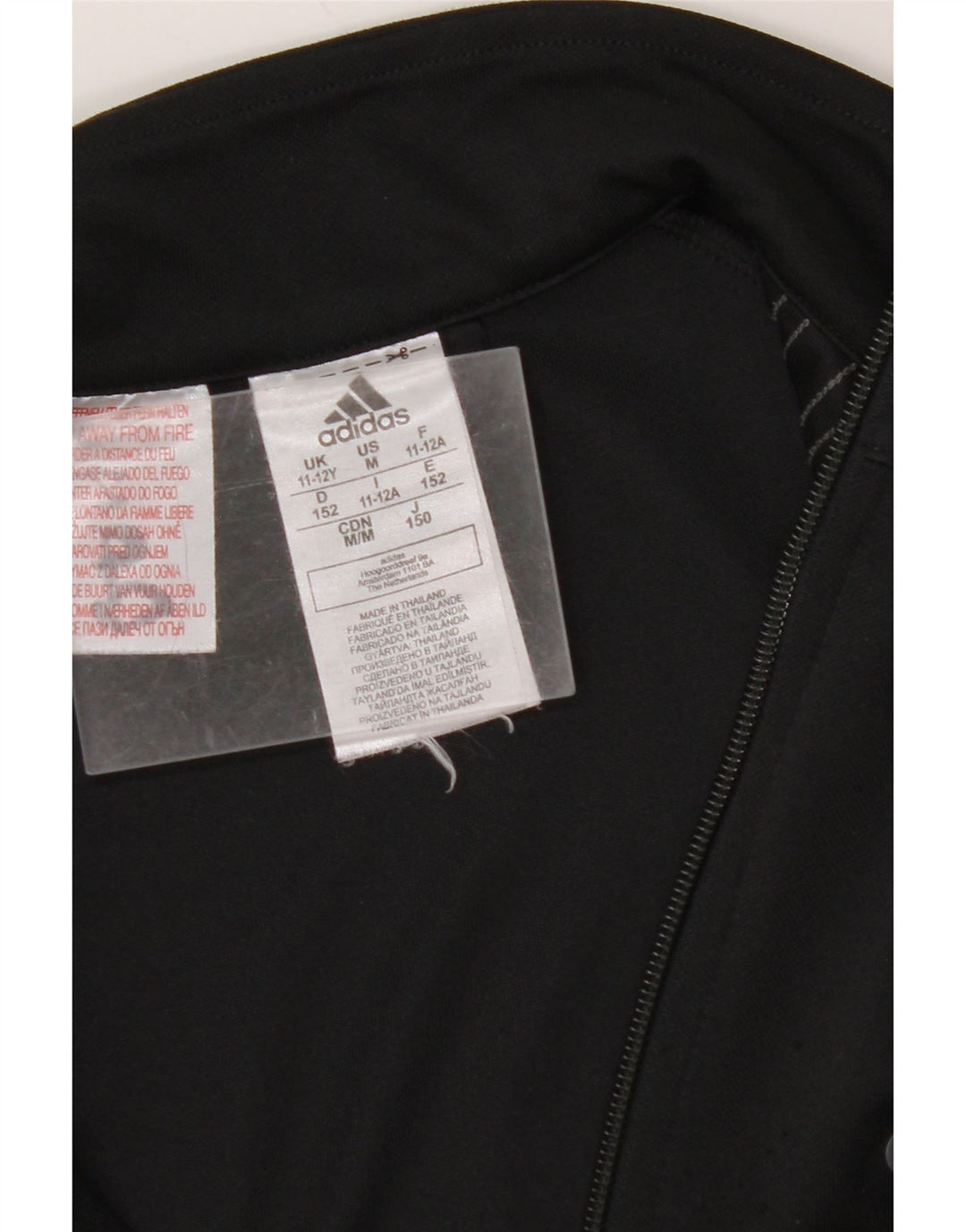 Giacca da tuta ADIDAS Aeroready da ragazzo 11-12 anni in poliestere nero